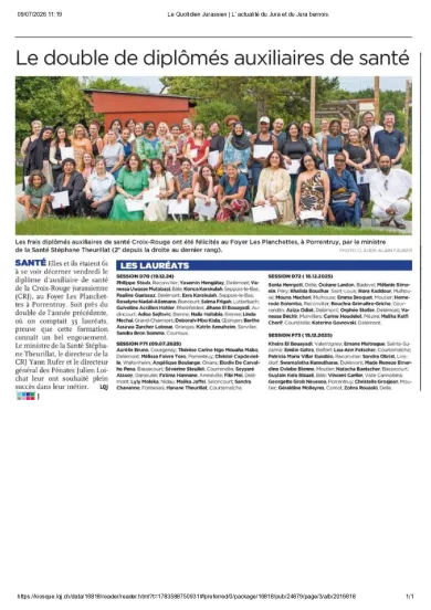 Le Quotidien Jurassien- Auxiliaires 2026